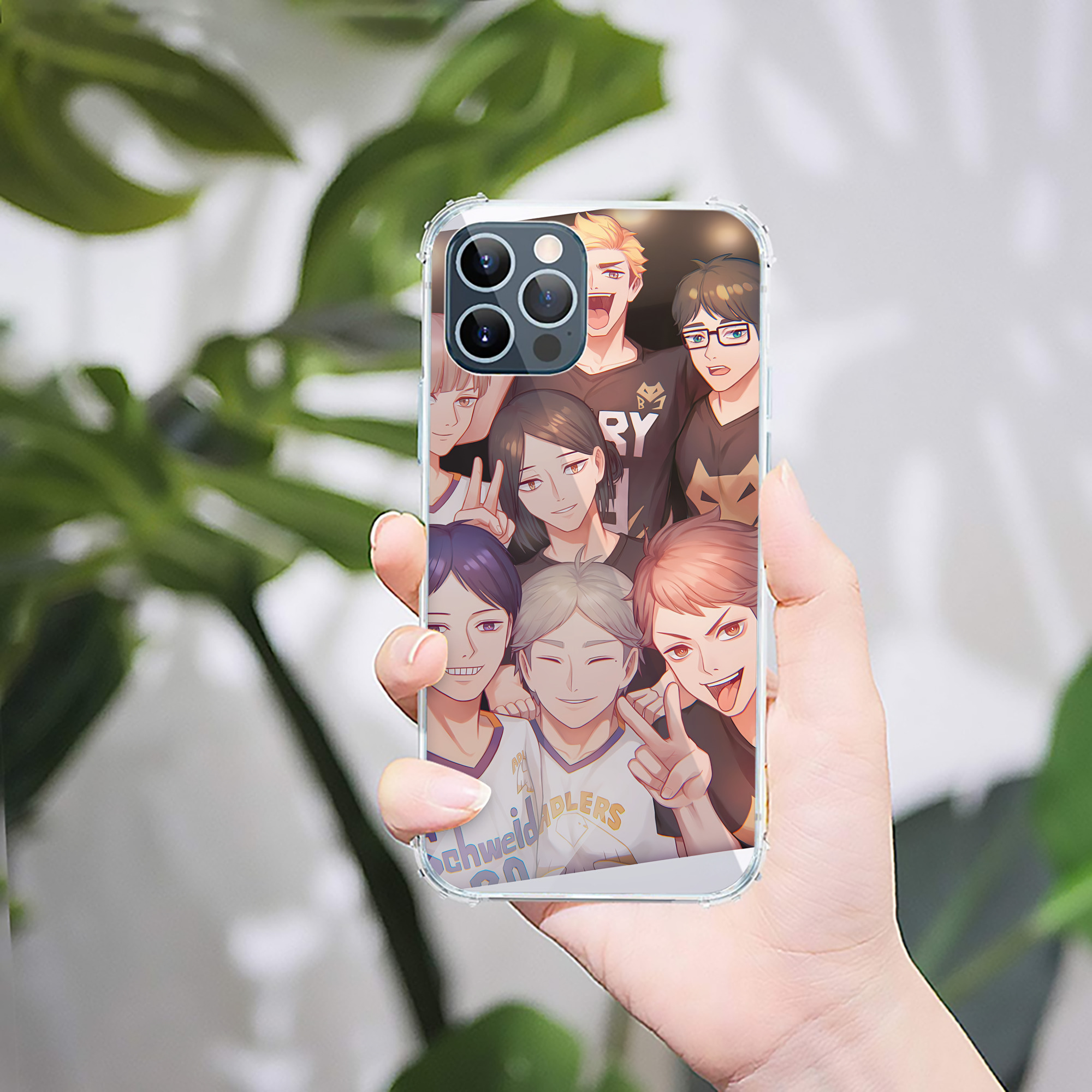 （画像用） ハイキュー!! Haikyu!! 【iPhone 12シリーズ対応】透明スマホケース（クリアソフトケース）